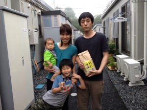 Matt Murton Rice Donation Project in the tsunami-devastated region of Tohoku for survivors in temporary housing.